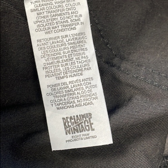 Reclaimed Vintage RV Ultra High Rise Mom Jeans Rigid Denim Faded Black Sz 30 - Picture 10 of 10